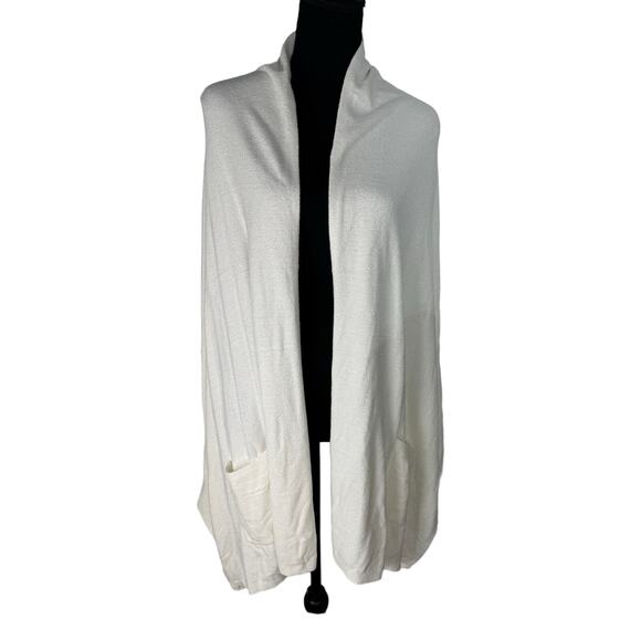 QVC Barefoot Dreams CozyChic Ultra Lite Blanket Wrap PEARL NWT SIZE S/M - Picture 2 of 6